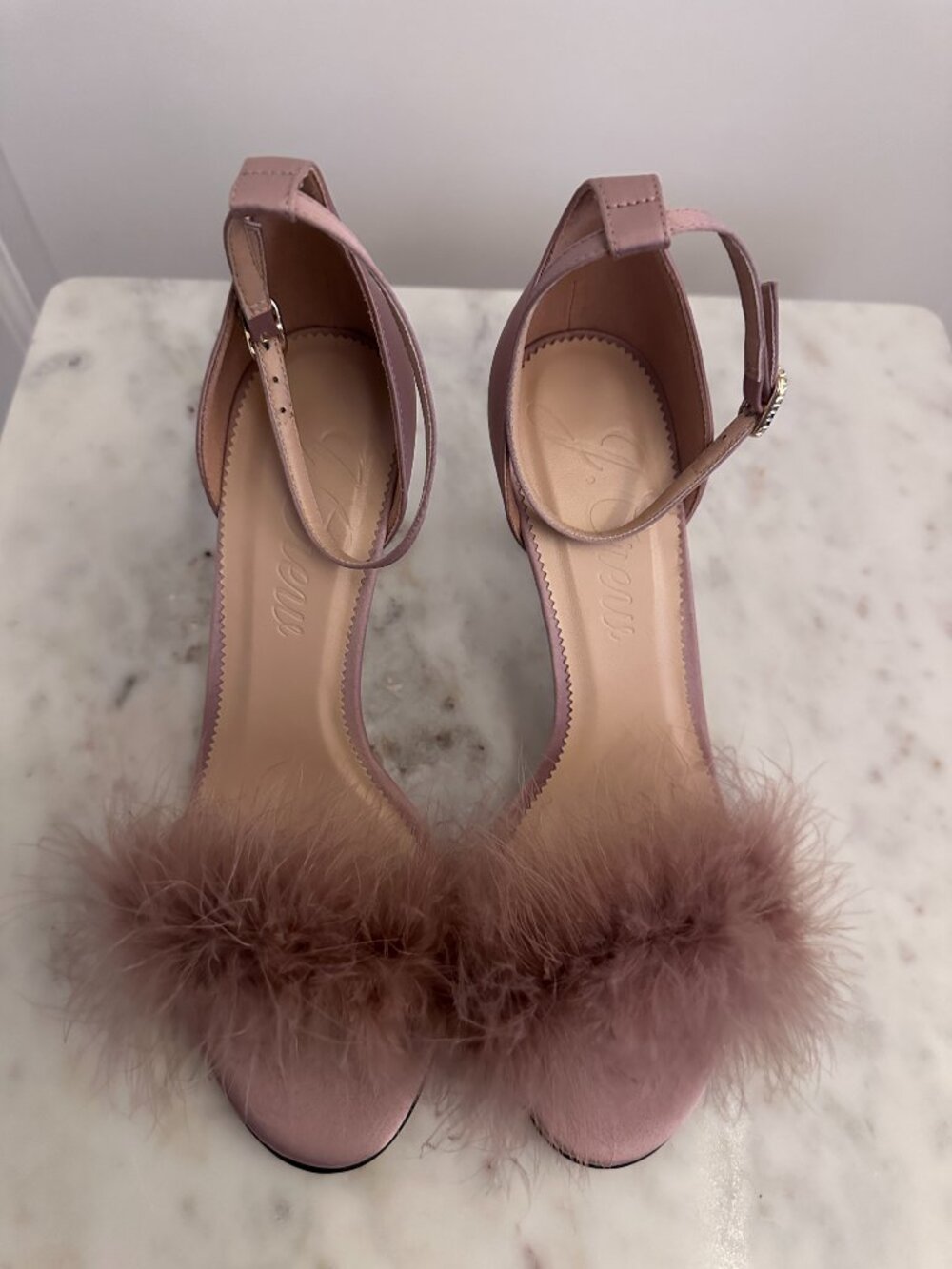 J.Crew Collection Rylie feather-strap sandals in dark mauve, size 9 ~ NIB!